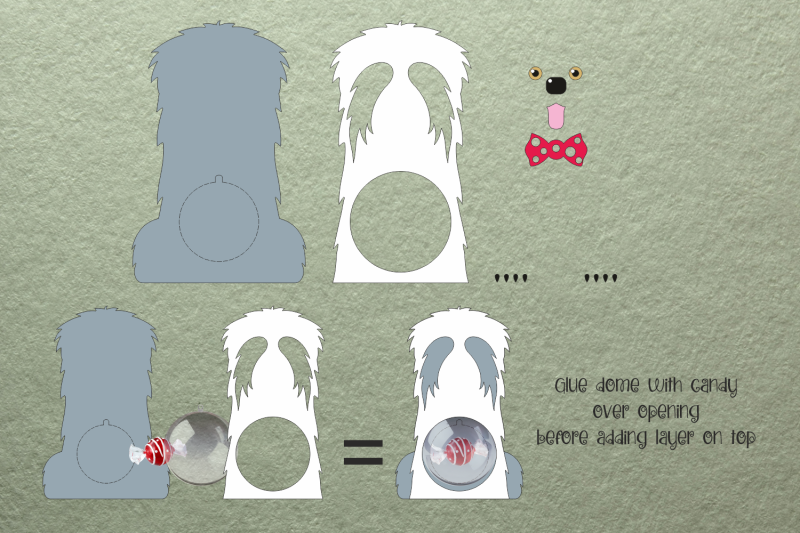 old-english-sheepdog-candy-dome-template