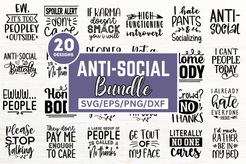 anti-social-svg-bundle