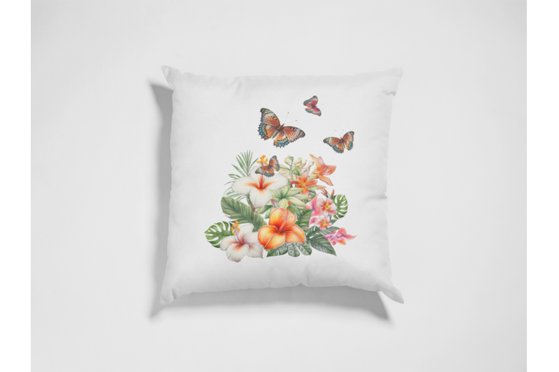 tropical-flowers-png-with-butterflies-png-digital-download