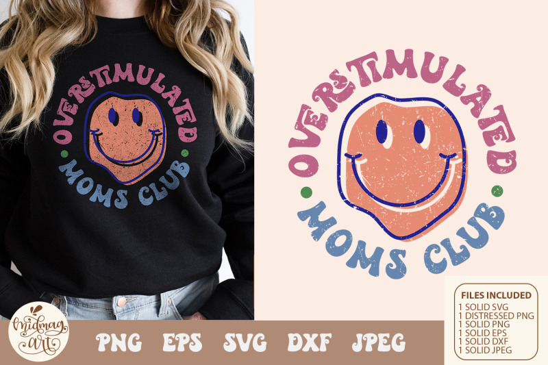retro-smiley-overstimulated-moms-club-svg-png-sublimation