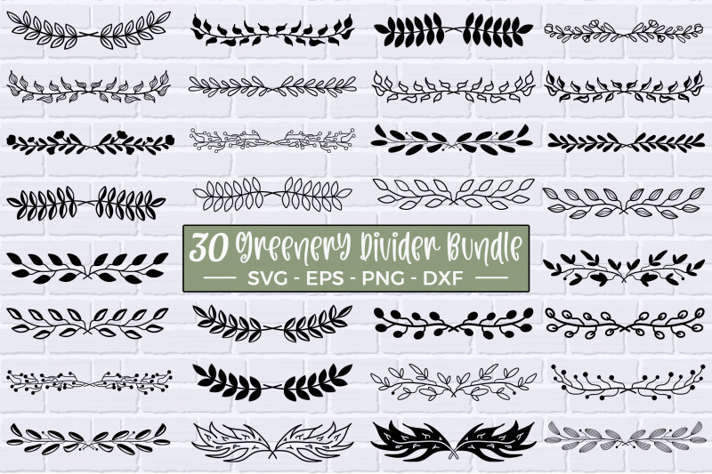 greenery-leaf-divider-svg-bundle