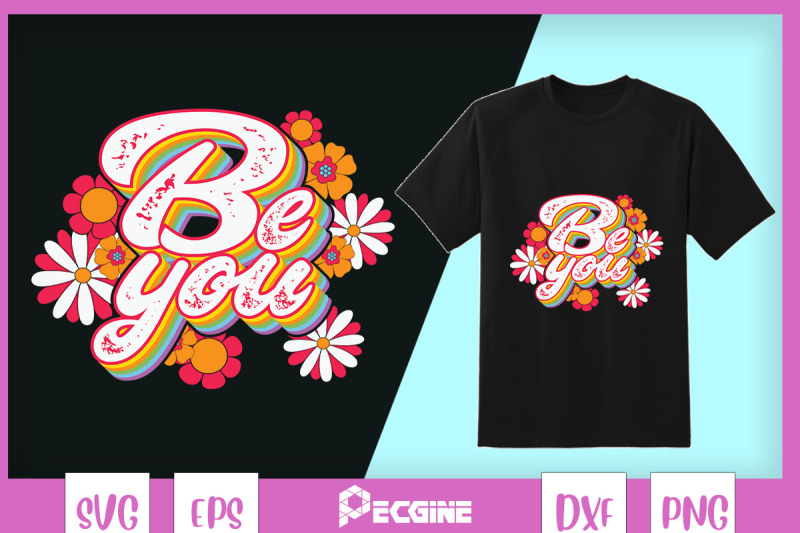 be-you-lgbt-rainbow-flowers