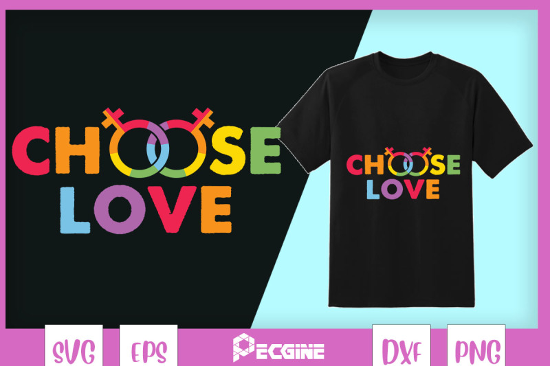 choose-love-lgbt-rainbow-colors