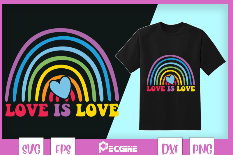 love-is-love-rainbow-lgbr-colors