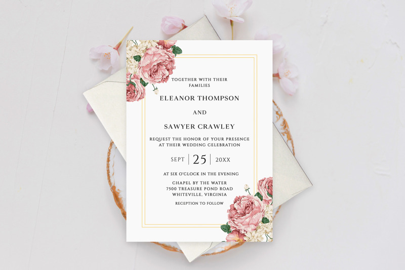 elegant-pink-rose-floral-wedding-invitation