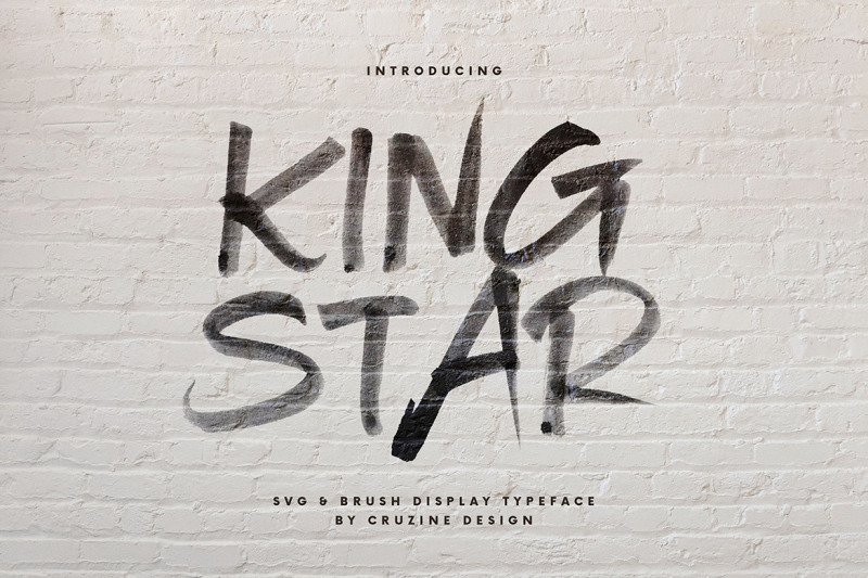 king-star-brush-svg-font