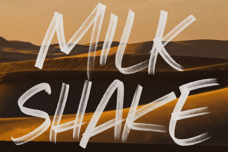 milkshake-svg-brush-font