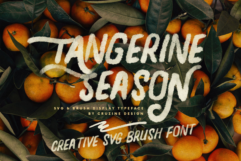 tangerine-season-svg-brush-font