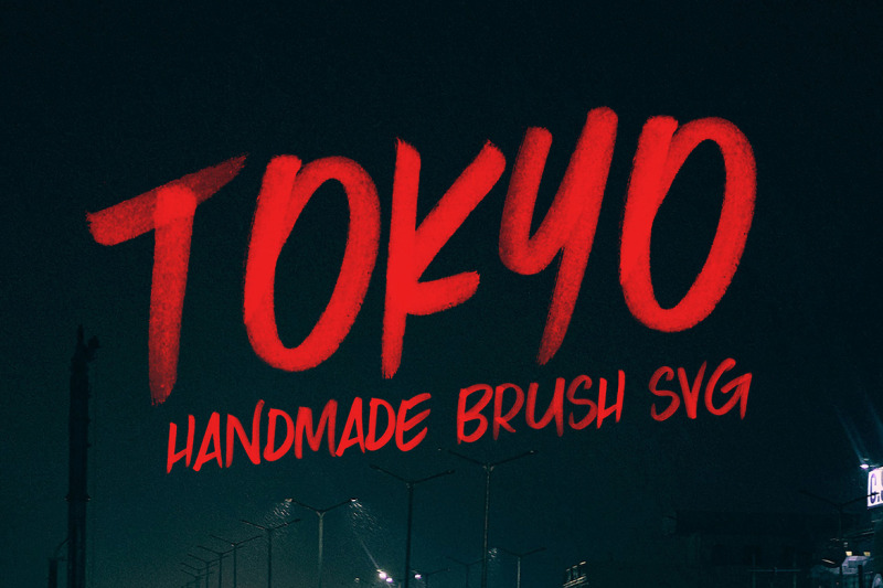 tokyo-svg-brush-font