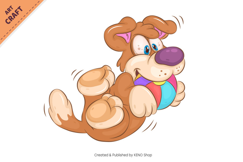 playing-cartoon-dog-clipart