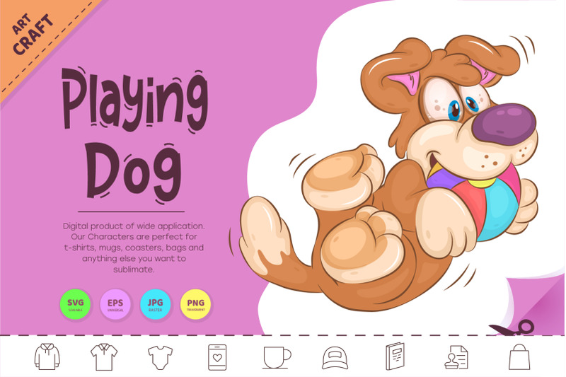 playing-cartoon-dog-clipart