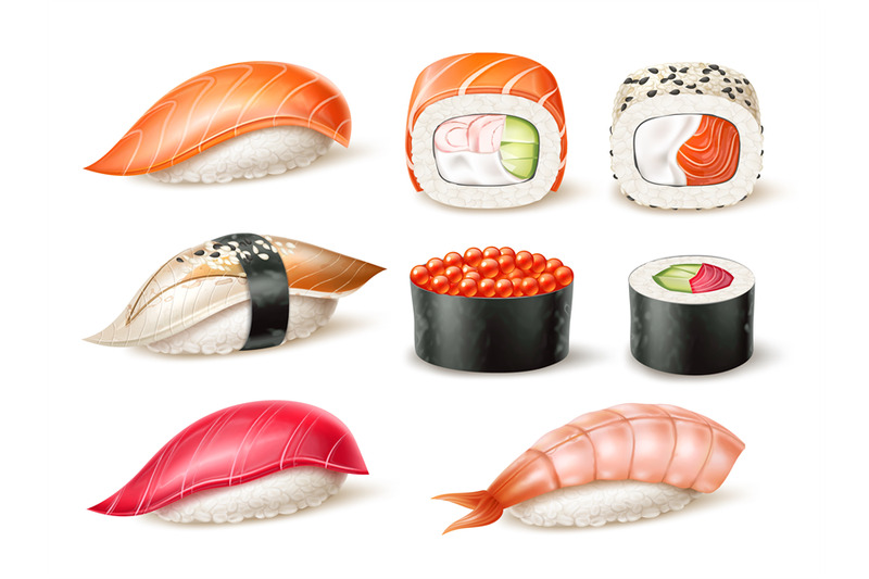 realistic-sushi-japanese-traditional-food-with-fresh-fish-vegetables