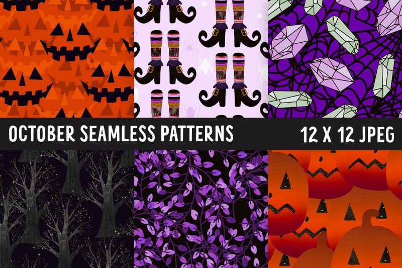 october-digital-paper-halloween-patterns