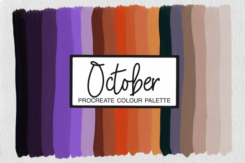 october-design-collection-brushes-clipart-and-patterns