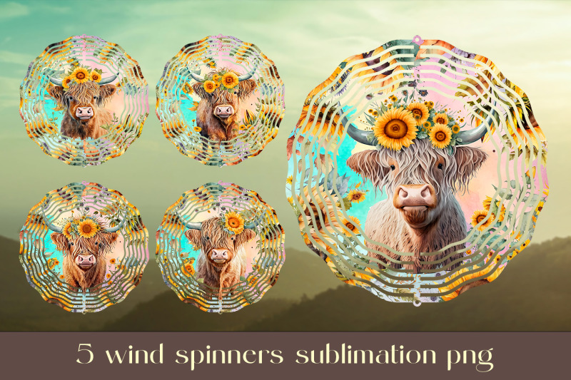 summer-wind-spinner-sublimation-cow-design-bundle