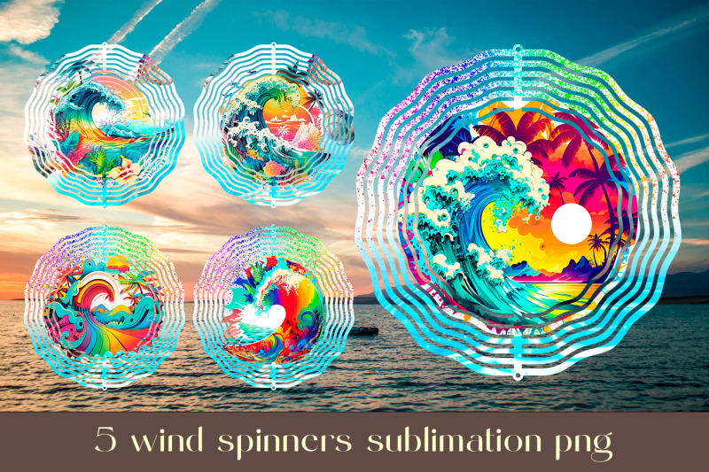 summer-wind-spinner-sublimation-tropical-beach-design-bundle