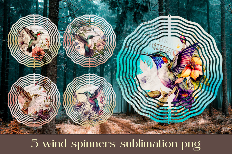 hummingbird-wind-spinner-sublimation-floral-animal-design