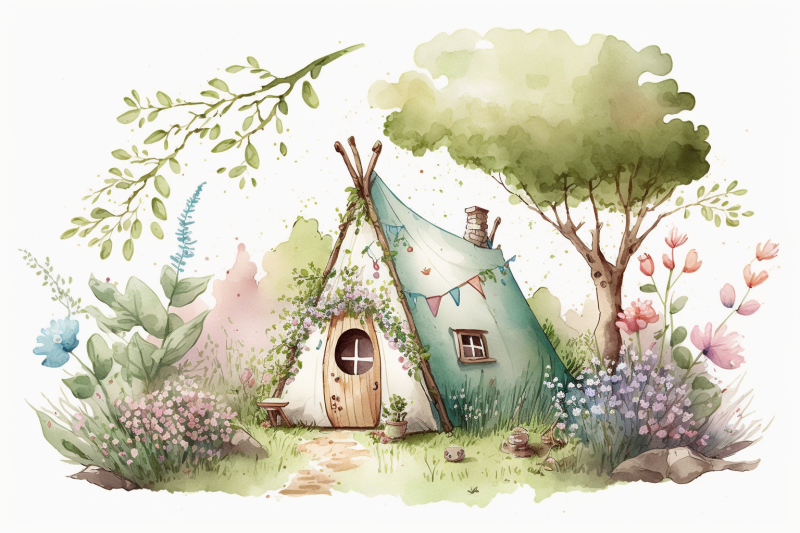 summer-camp-watercolor-collection