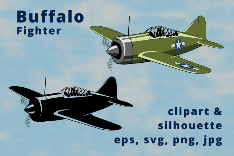 buffalo-usa-fighter-plane-clipart