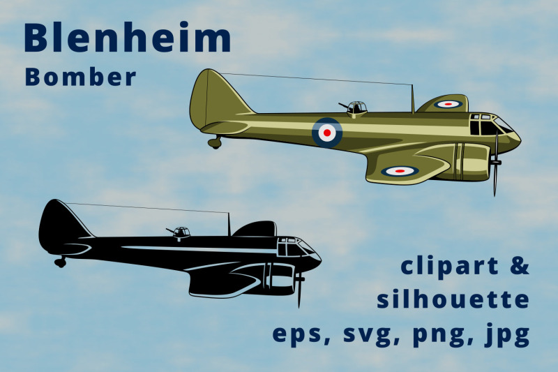 blenheim-british-light-bomber-clipart