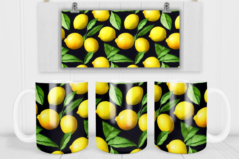 lemon-mug-sublimation-design-lemon-mug-wrap