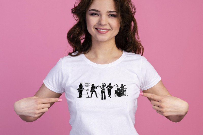 pop-singer-with-musicians-silhouettes