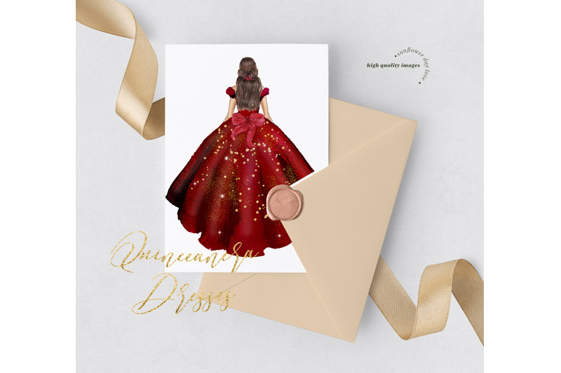 elegant-burgundy-dresses-clipart-burgundy-princess