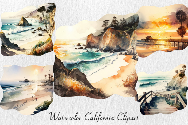 watercolor-california-clipart