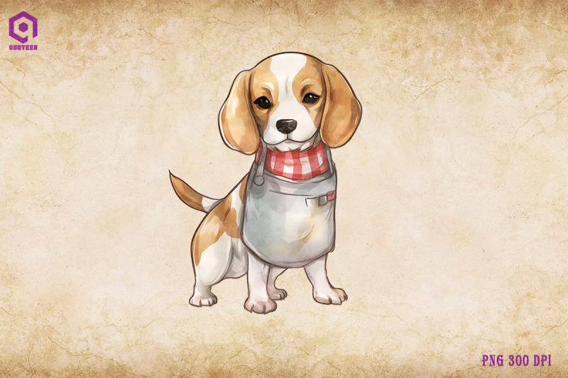 beagle-dog-wearing-apron