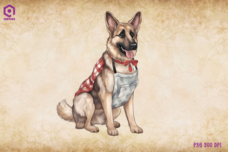 german-shepherd-dog-wearing-apron