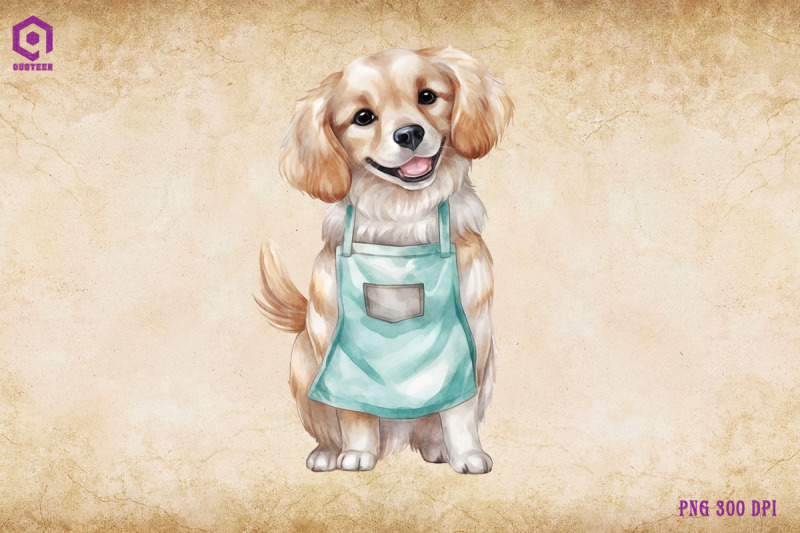 golden-retriever-dog-wearing-apron