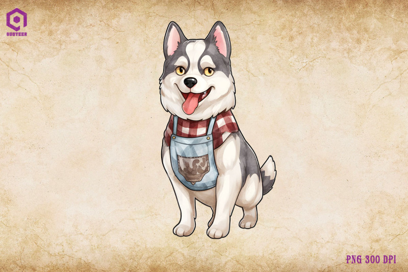 siberian-husky-dog-wearing-apron