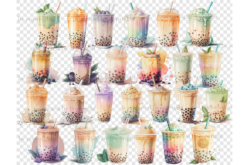 bubble-tea-clipart-summer-drink-illustration