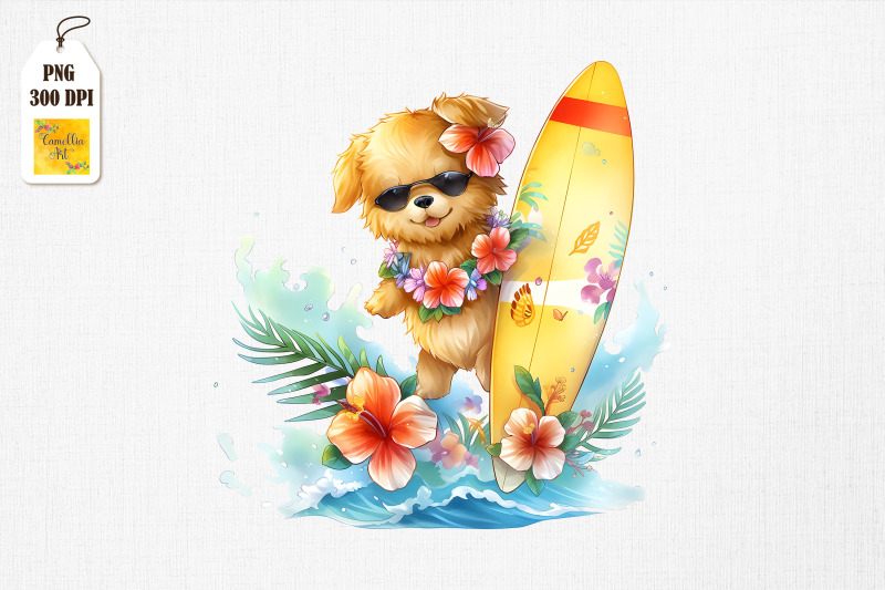 adorable-dog-loves-surfing-summer-bundle