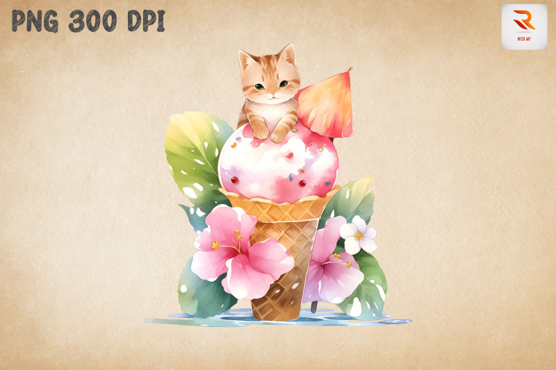 adorable-cat-loves-ice-cream-bundle