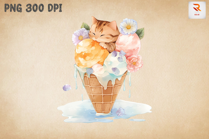 adorable-cat-loves-ice-cream-bundle