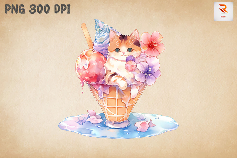 adorable-cat-loves-ice-cream-bundle