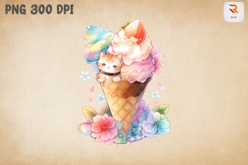 adorable-cat-loves-ice-cream-bundle