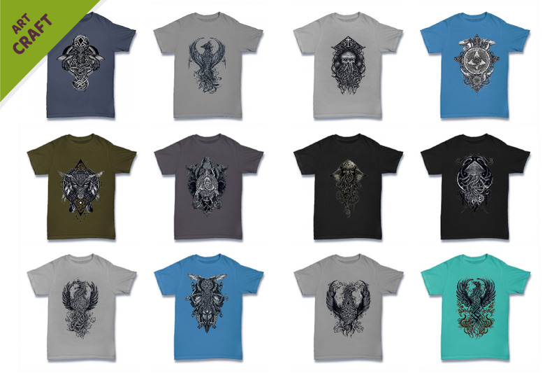 big-bundle-t-shirt-designs-mystic-fantasy-patterns