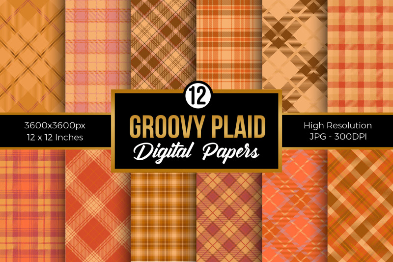 groovy-plaid-pattern-digital-papers