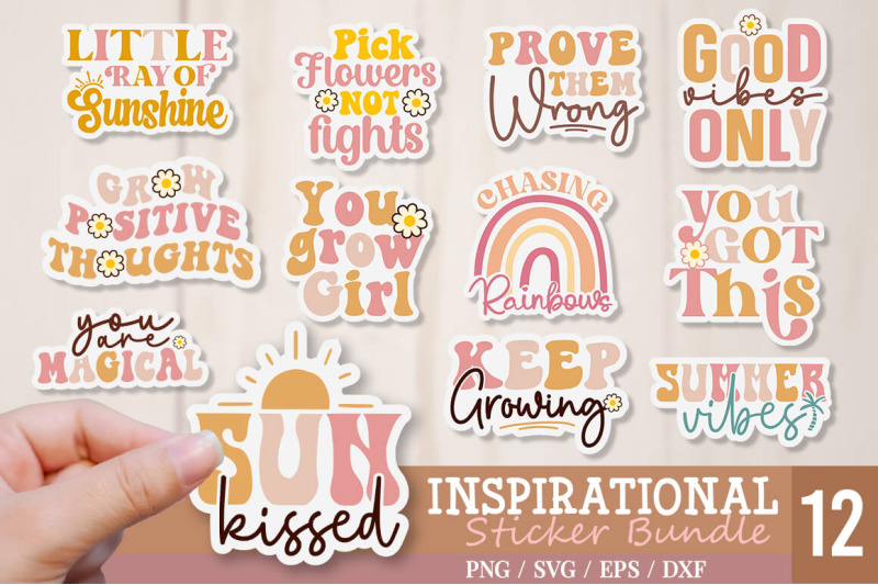 inspirational-retro-sticker-bundle