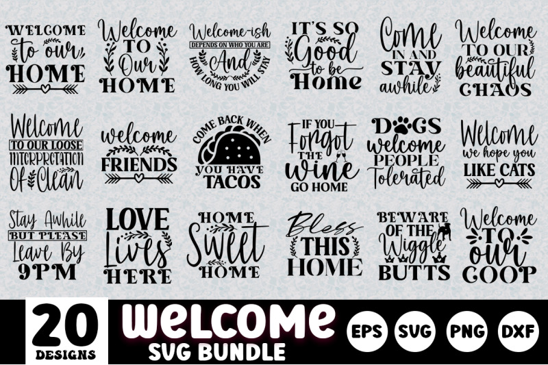 welcome-sign-svg-design-bundle