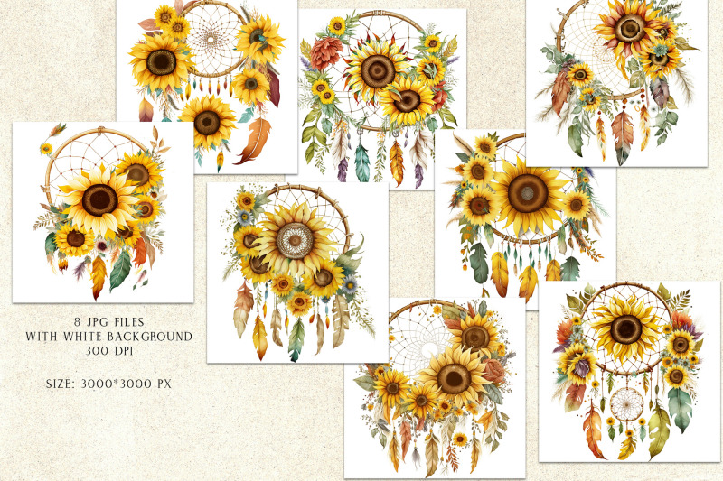 dreamcatcher-and-sunflowers-watercolor-png