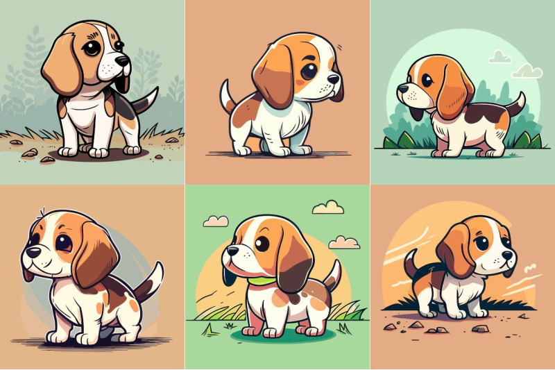 cute-cartoon-beagle-dog-vector-illustration-in-flat-style