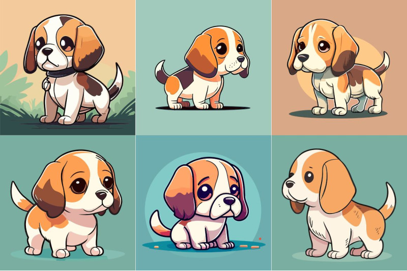 cute-cartoon-beagle-dog-vector-illustration-in-flat-style
