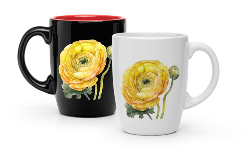 sublimation-design-yellow-ranunculus-flowers-png-file