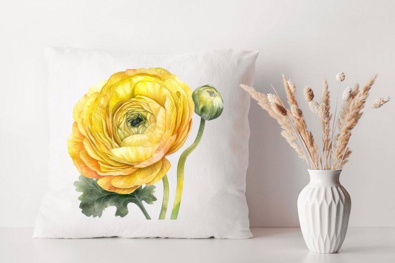 sublimation-design-yellow-ranunculus-flowers-png-file