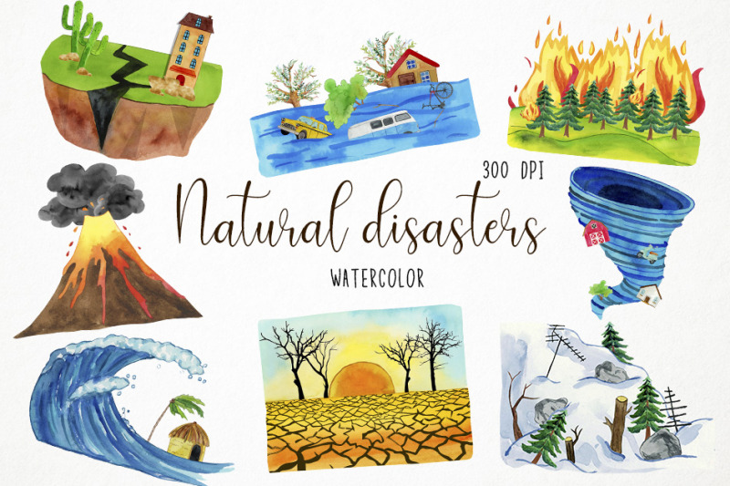 watercolor-natural-disasters-clipart-catastrophes-clipart-environmen