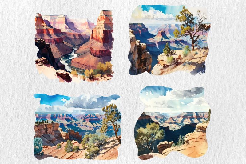 watercolor-grand-canyon-clipart