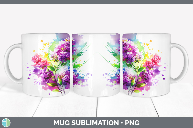 rainbow-lilac-flowers-mug-wrap-sublimation-coffee-cup-designs-bundle